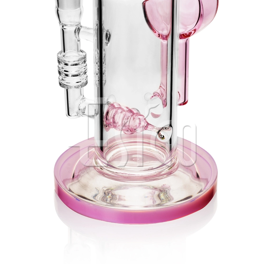 Esigo Diseño único Lollipop por funcional Shisha Hookah aceite DAB RIG vidrio ahumado tubo de agua de vidrio con 4 colores lima