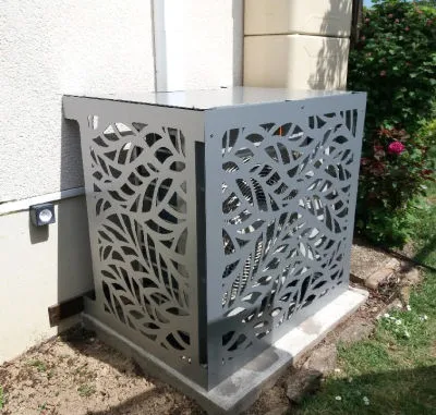 Laser Cut Outdoor Decorative Aluminum Air Conditioner Cover