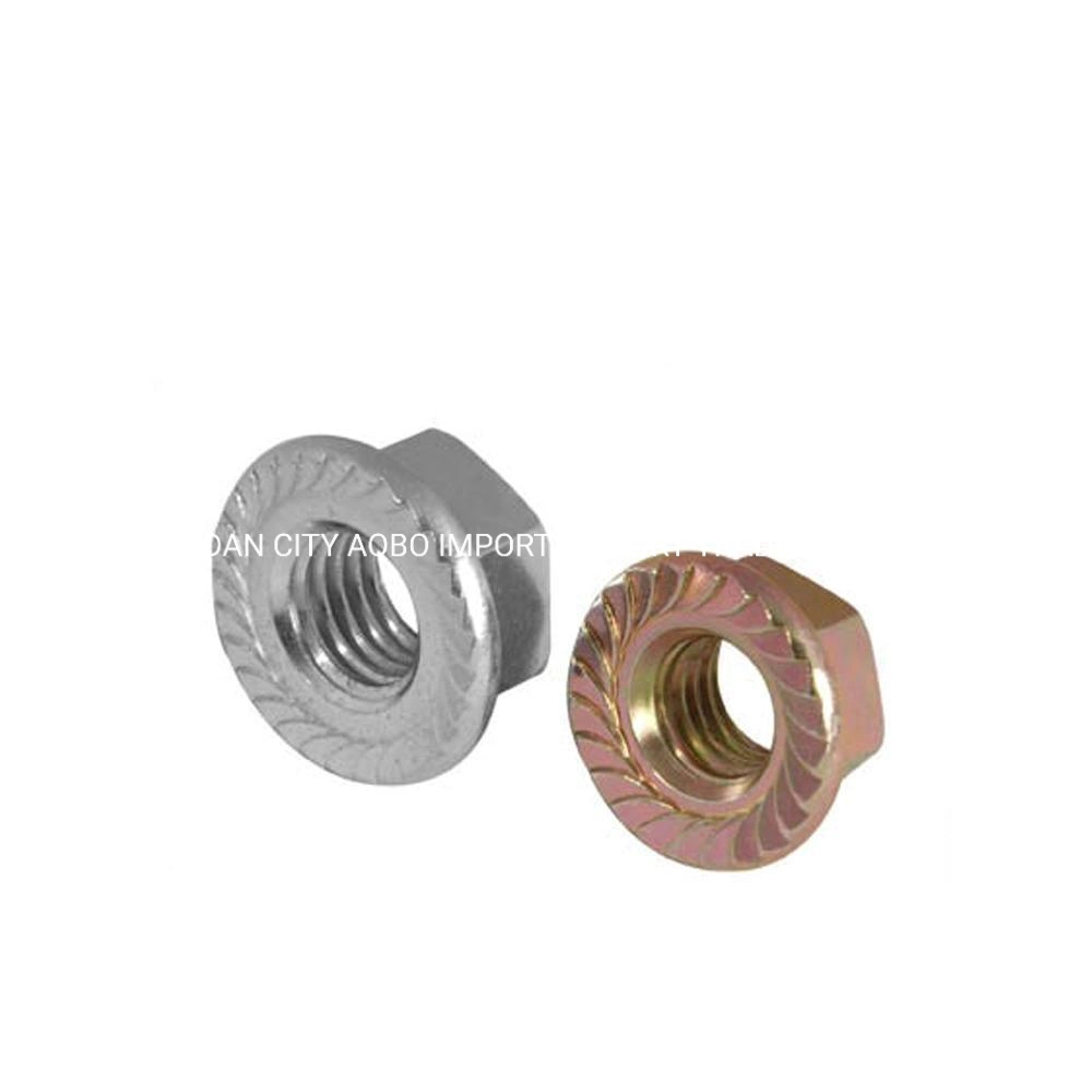 Steel Gi/Zp M16/20 Hex Flange Nut in China Manufacturer Who Could Supply Carbon Steel Grade 4.8, 8.8 Nut with High quality/High cost performance  and Competitive Price