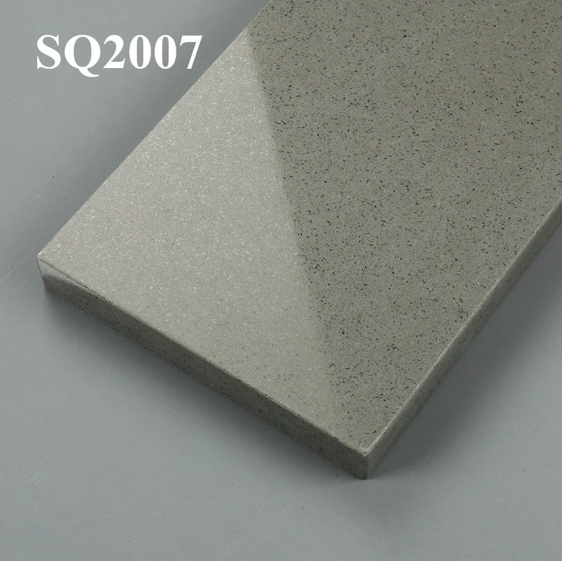 Foctory Direct Sale Grey Color Solid Surface Artificial Quartz Stone Kitchen Countertop/Floor Tiles