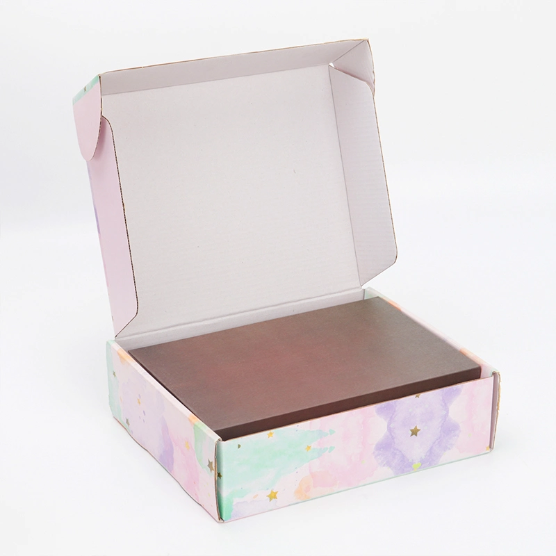 Unicorn Pattern Surface White Corrugated Paper Inner Airplane Box Foldable Holiday Children's Gift Shoes Packaging Paper Box