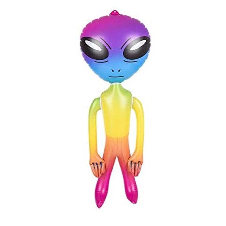 Halloween Party Decorations Multi-Color Rainbow Inflatable Alien