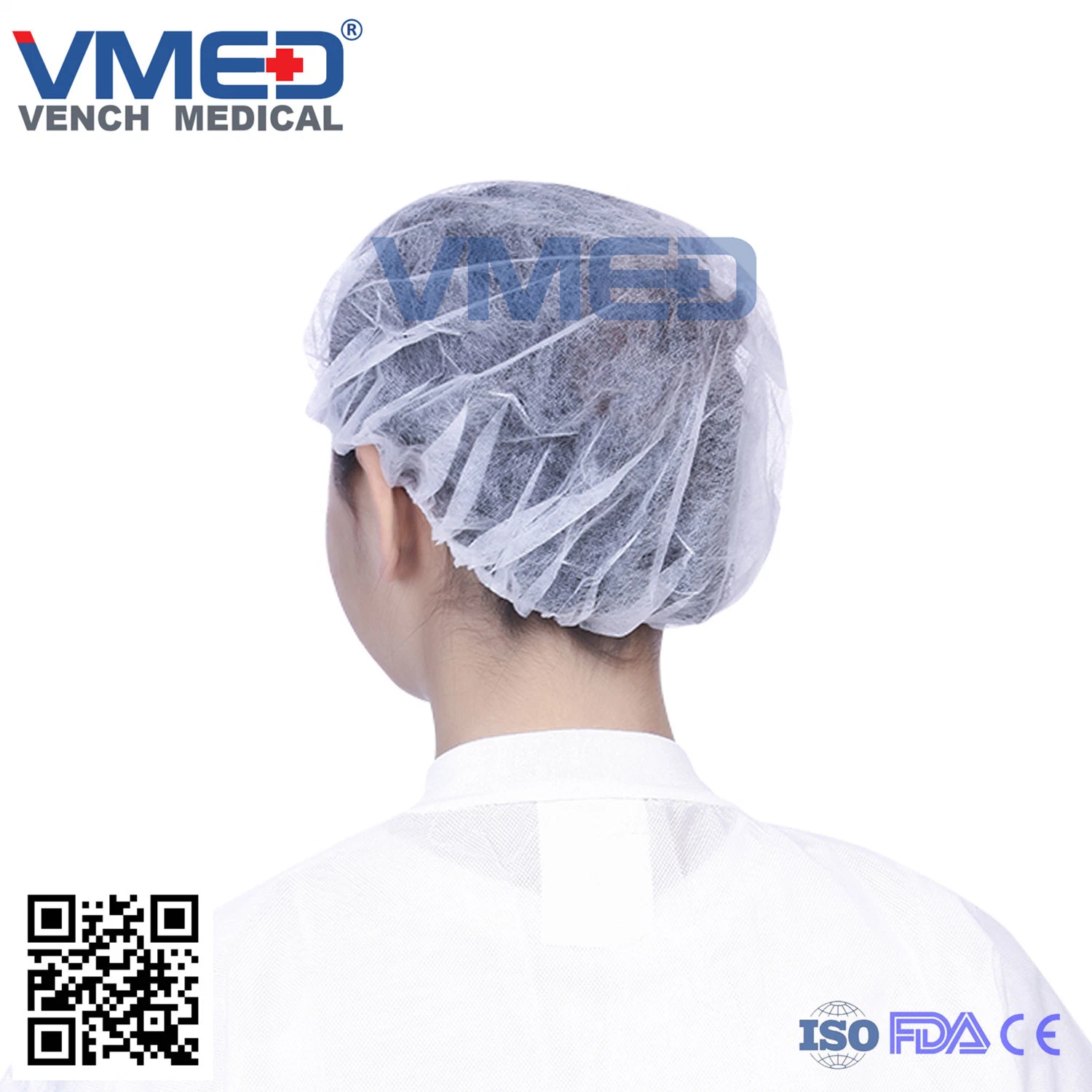 Non-Wovenbouffant/Nurse/ Mob/Clip/Crimped/Pleated/Strip/Shower/Chef/Nurse/Doctor/Surgical/Round/Hospital/Medical/Dental/Disposable Cap