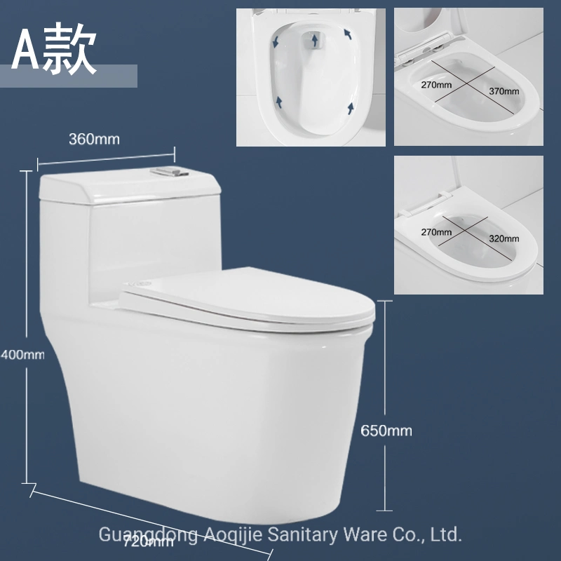 Modern Style Easy to Clean Glazed Different Models Glossy White Colored Toilet Bowl Ceramic Water Closet Wc Toilet Set High and Short Shape S/P Trap OEM Brand