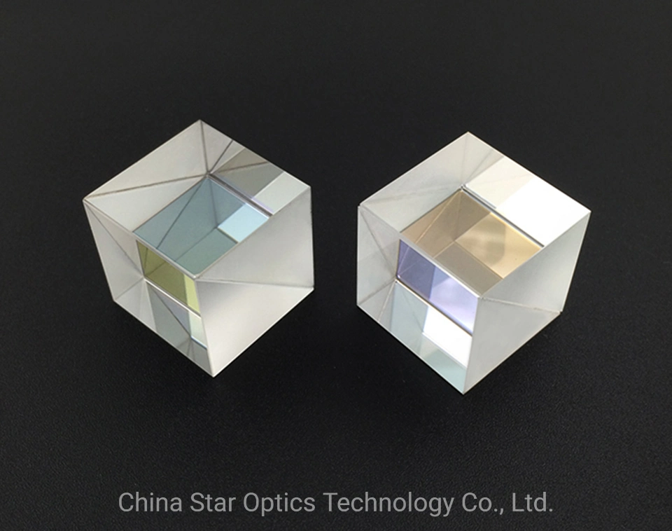 Optical Bk7 Glass Customized Cube Beamsplitter Prism