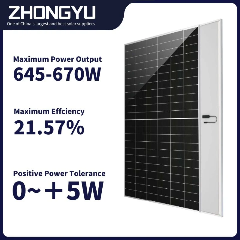 450W 480W 500W 550W Sun Power Mono Half Cell Solar Panel 1000W Price 600 W Paneles Solares 10000 W 700 Watt Solar Panels 1000W