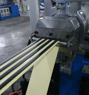 Línea de extrusión de cinta de caucho butílico con máquina de engrase