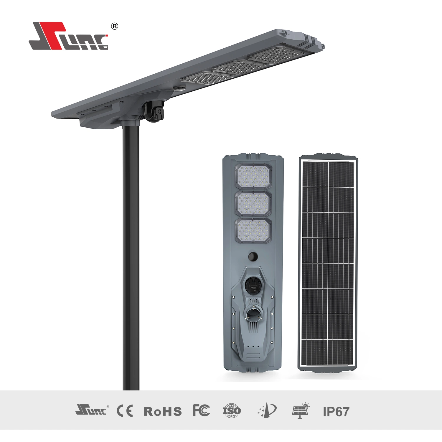 Sunc Factory Good Price 300W Outdoor Luminaria Integrated All in One LED Solar Street with 4G Camera