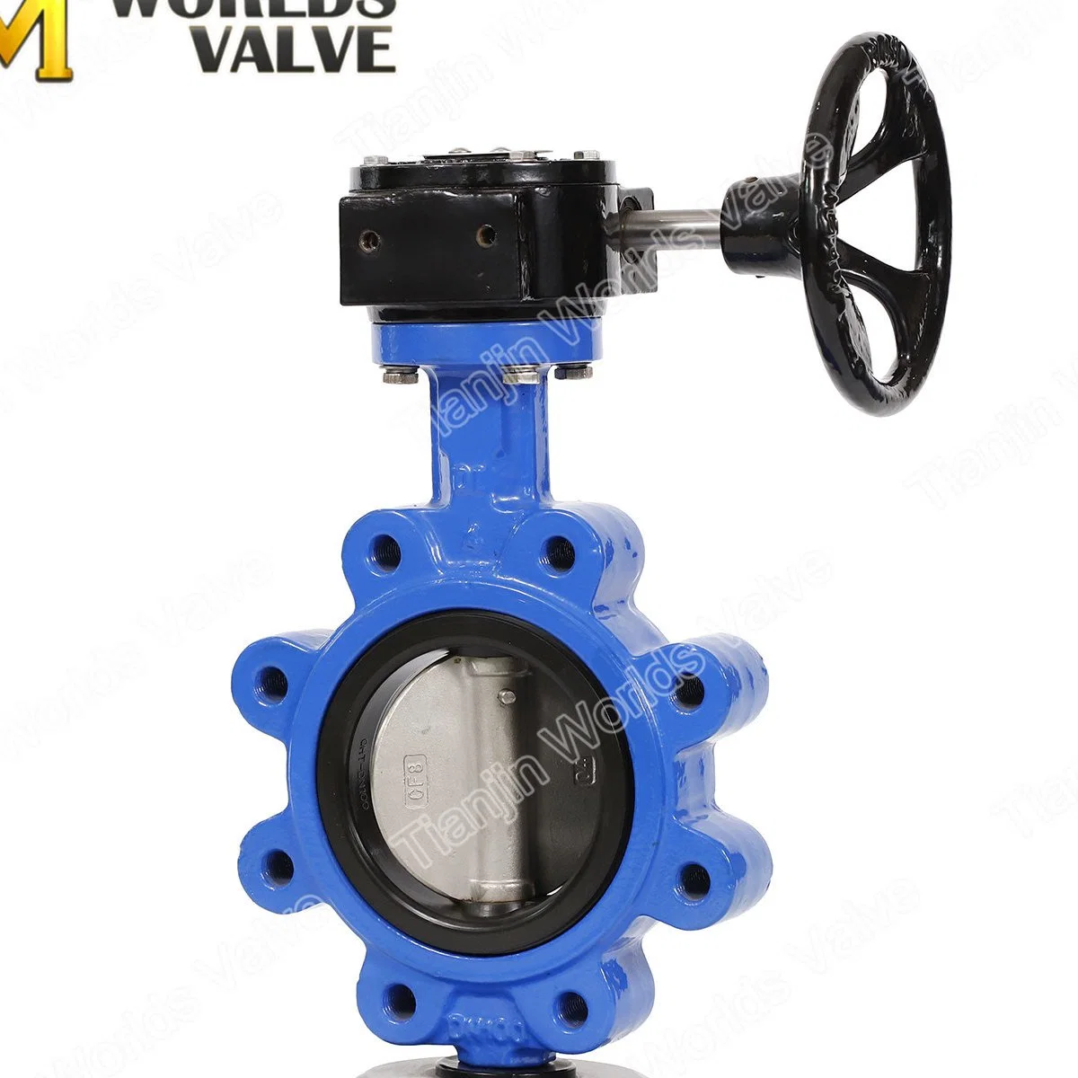 Hand Lever Lug Screw Thread End Type Butterfly Valves Carbon Steel Body