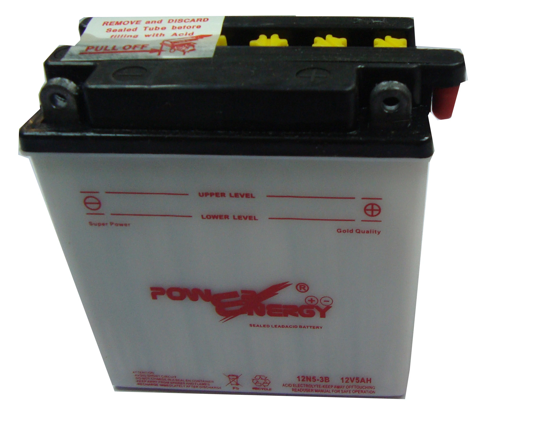 12N5-3B 12V5ah Conventional Flooded Lead Acid Battery VRLA Battery Solar Battery Dry Charged Battery Motorcycle Battery