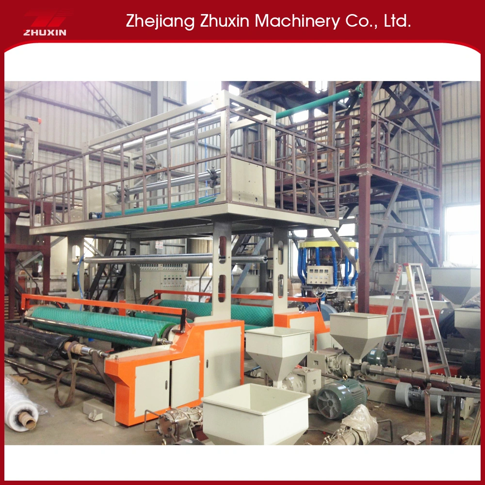 Zhuxin Haul-off Rotary Die Head Colored Film Blowing Machine