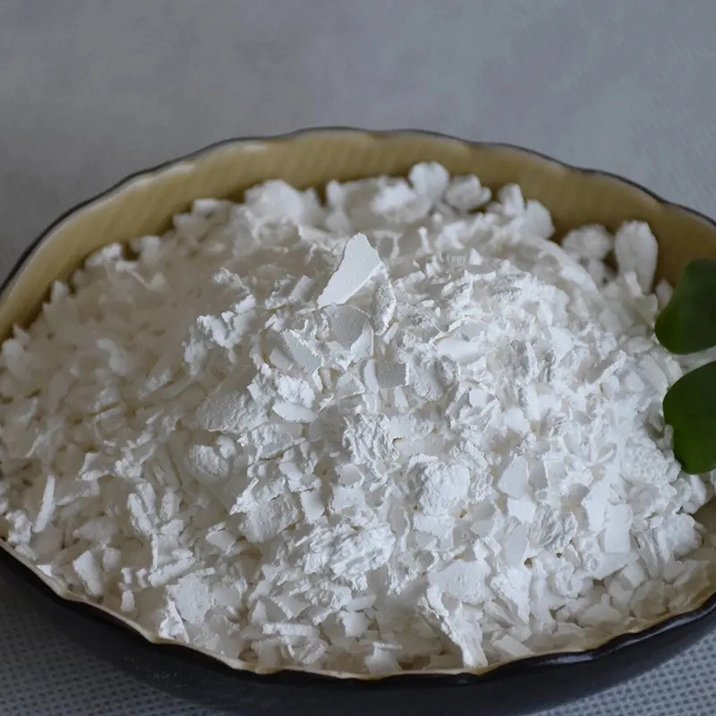 White Powder Flake Dihydrate Calcium Chlorice Ingnorance Salt 74% 77% Purity