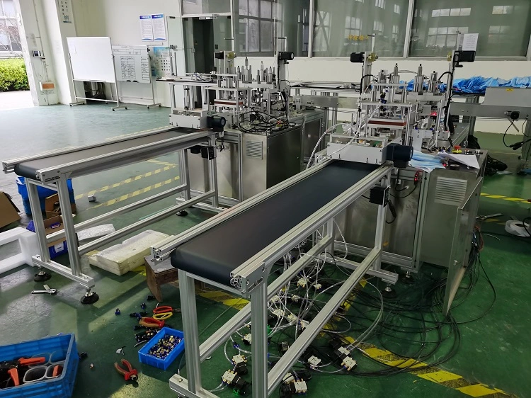 Hot Sale 3 or 4 Ply Non Woven Surgical Disposable Surgical Mask Packing Machine Full-Automatic Face Mask Production Line