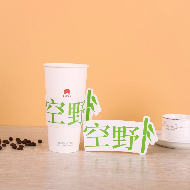 Customized Cold Drink Cup Covers with Special Shape China Paper Cards Printing Service