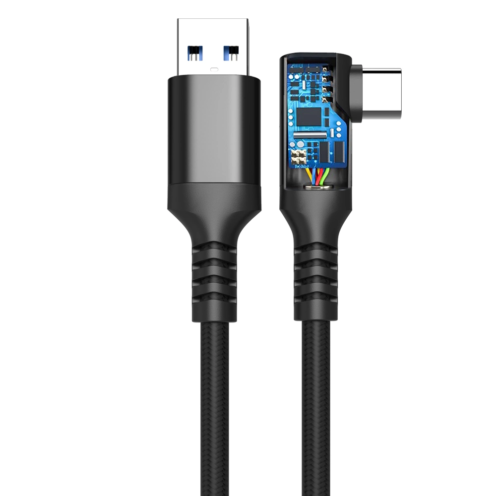 Venta en caliente cable USB de nylon trenzado 16ft PC Tipo de juego C cable USB3,0 Accesorios de ordenador para Quest Link VR