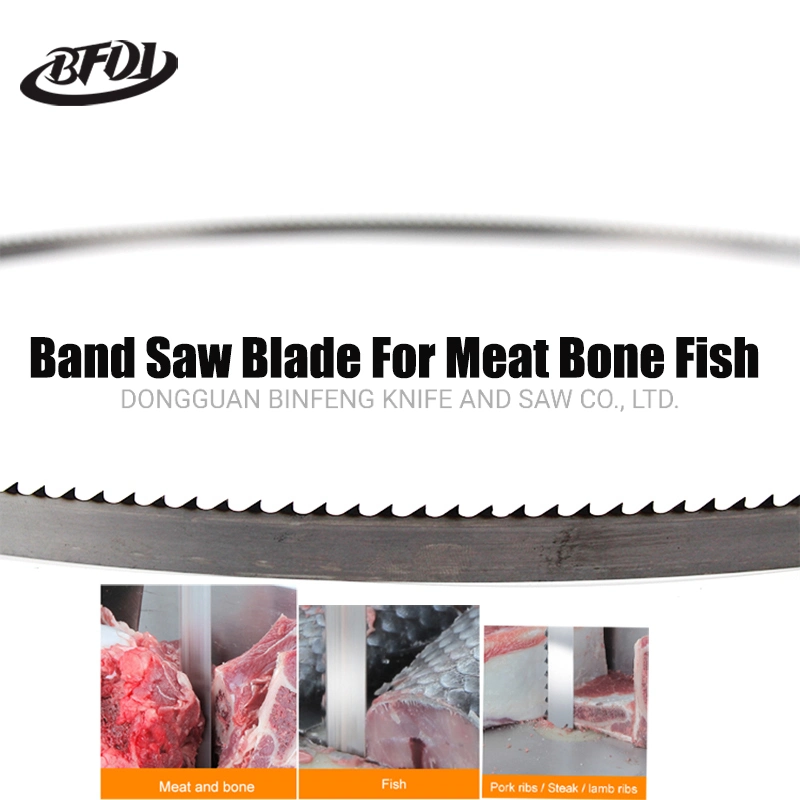 Durable 0.8mm-1mm Thickness Sponge Cutting Alloy Steel Band Saw Knife for Cutting Meat