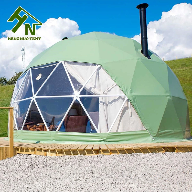 Large Spacious Wild Forest Adventure Camping Prefab Tiny House Multi-Color Glamping Hotel Dome Tent for 2-4 People