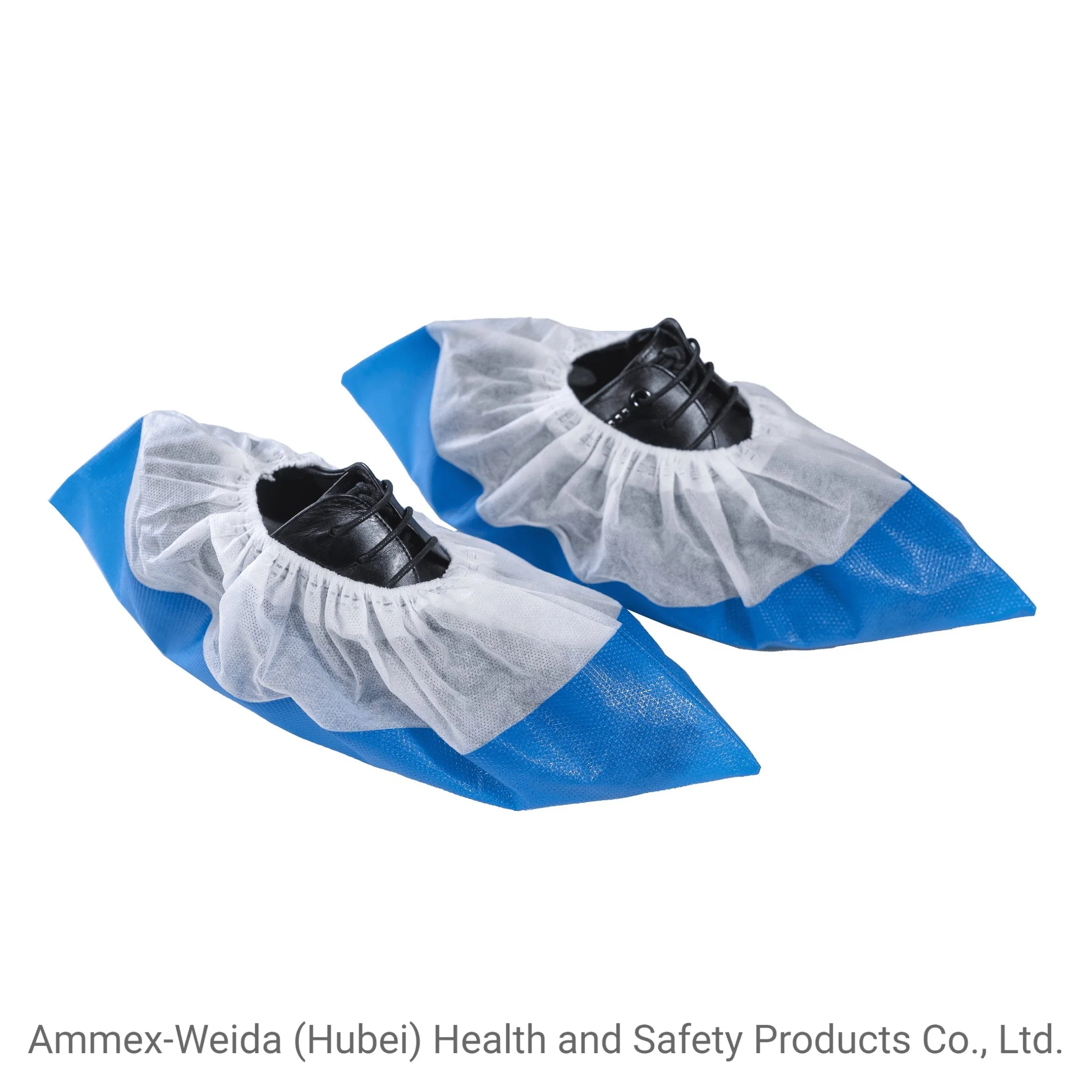 Medical Use Single Use PP+CPE Shoe Cover Non-Toxic and Non-Slip in Laboratory/Hospital