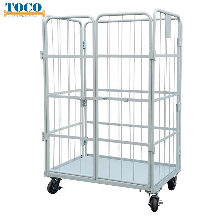 Customized Logistic Collapsible Wire Mesh Roll Cage for Express Delivery