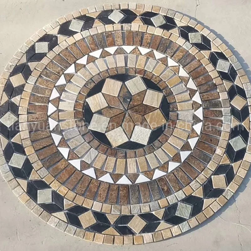 Mosaico de pizarra mosaico de malla para albañilería y el suelo