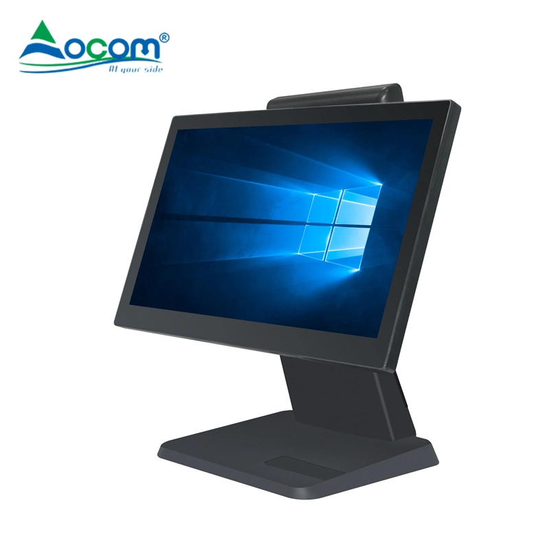 POS-1516 15.6 Inch Consumer Electronics Windows/Android Touch Screen POS Terminal with Aluminium Alloy Base