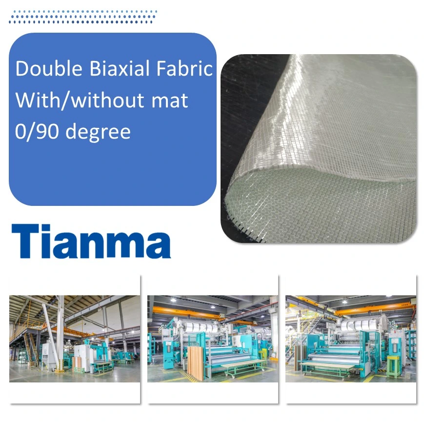 E-Glass Biaxial Warp-Knitted Glass Fabric at 90 degree