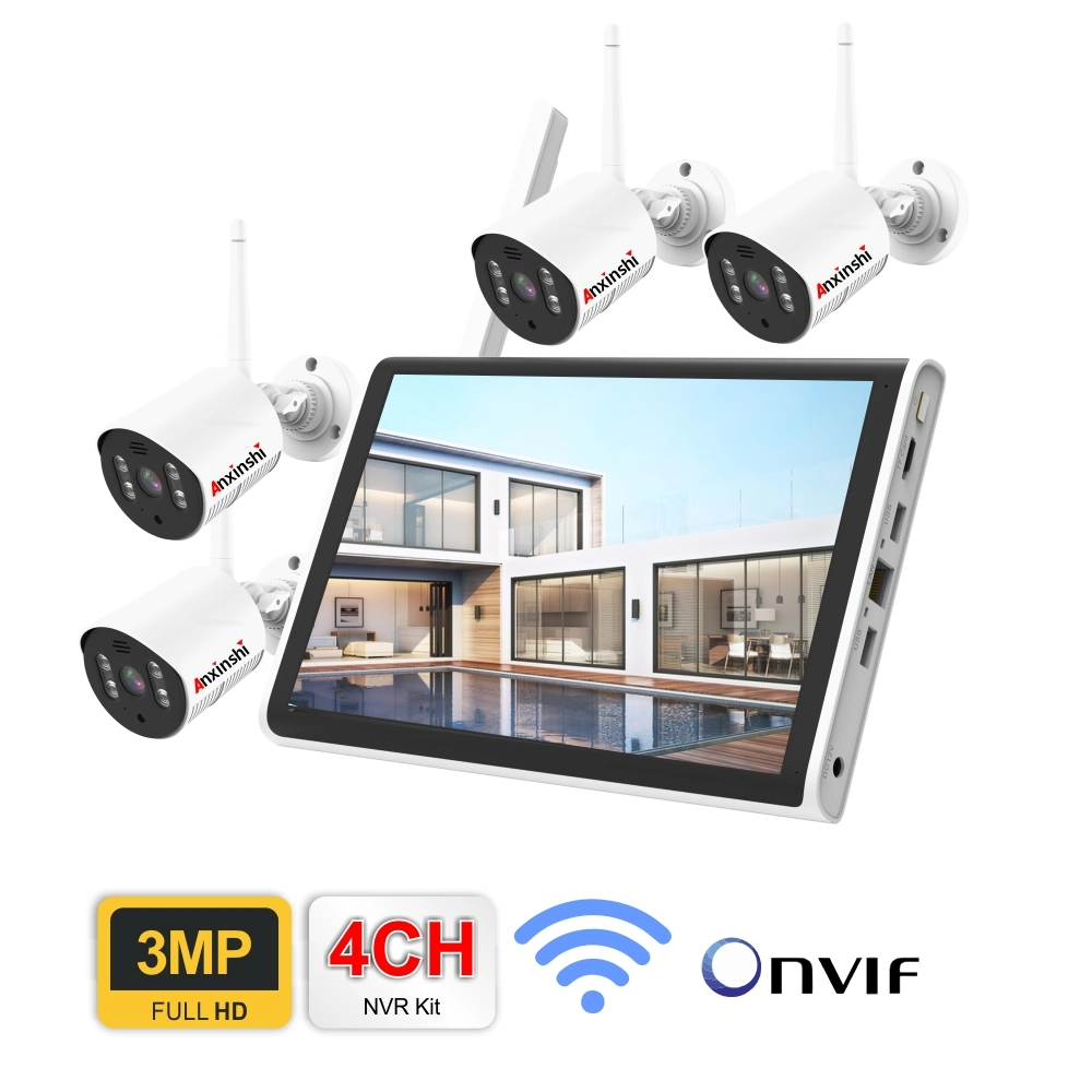 2023 2MP Wireless Surveillance Camera Set with 10.1inch Screen Set Store Supermarket Indoor and Outdoor Camera Wholesale/Supplier