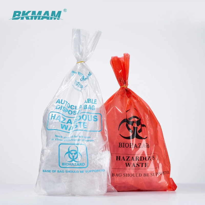 2022 Hot Promotion Biohazard Yellow Plastic Bags with Thicken PP Material Autoclave 134 Degree