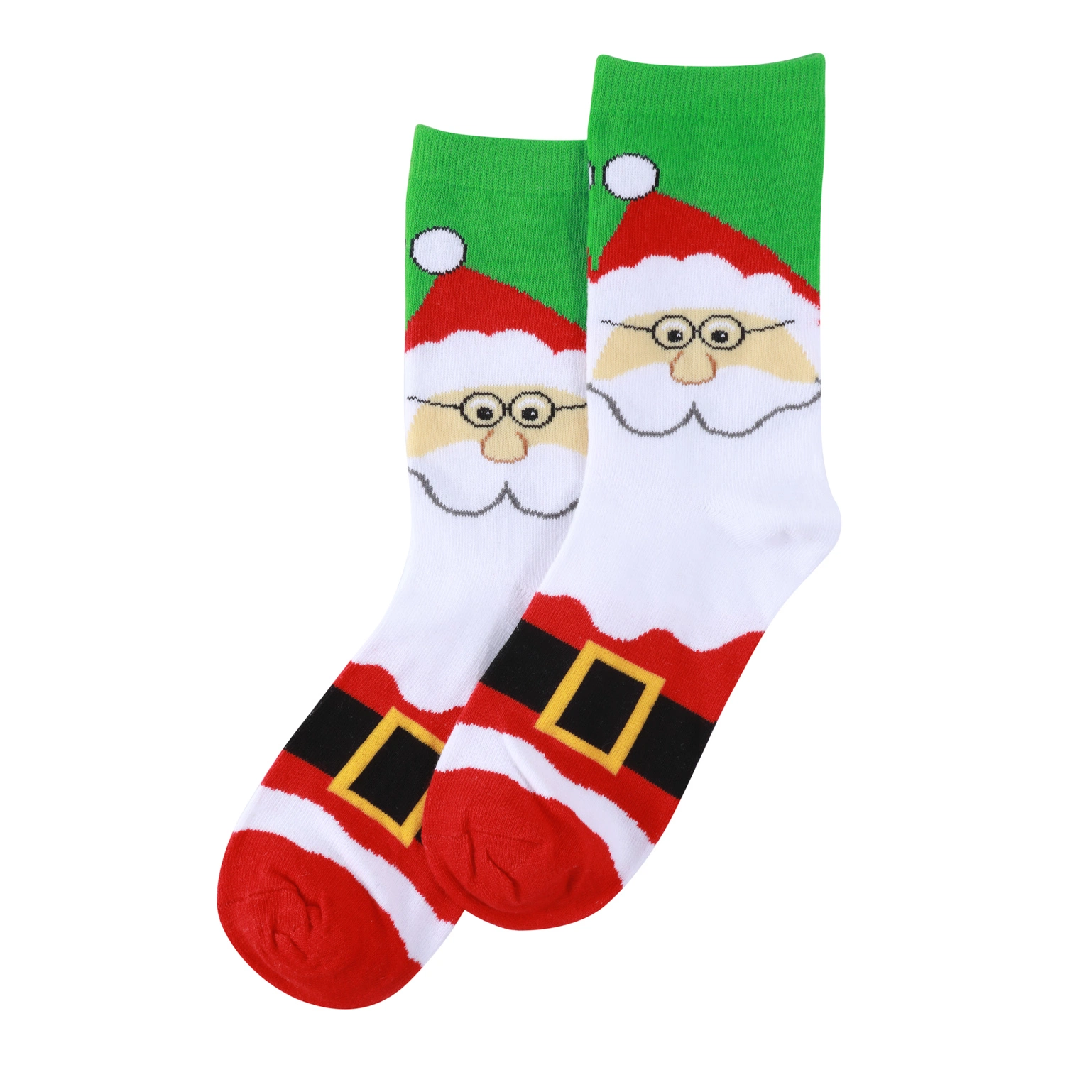 Socks Female New Tube Christmas Socks Trade Snow Green Crutches Tree Christmas Gift Socks Wholesale