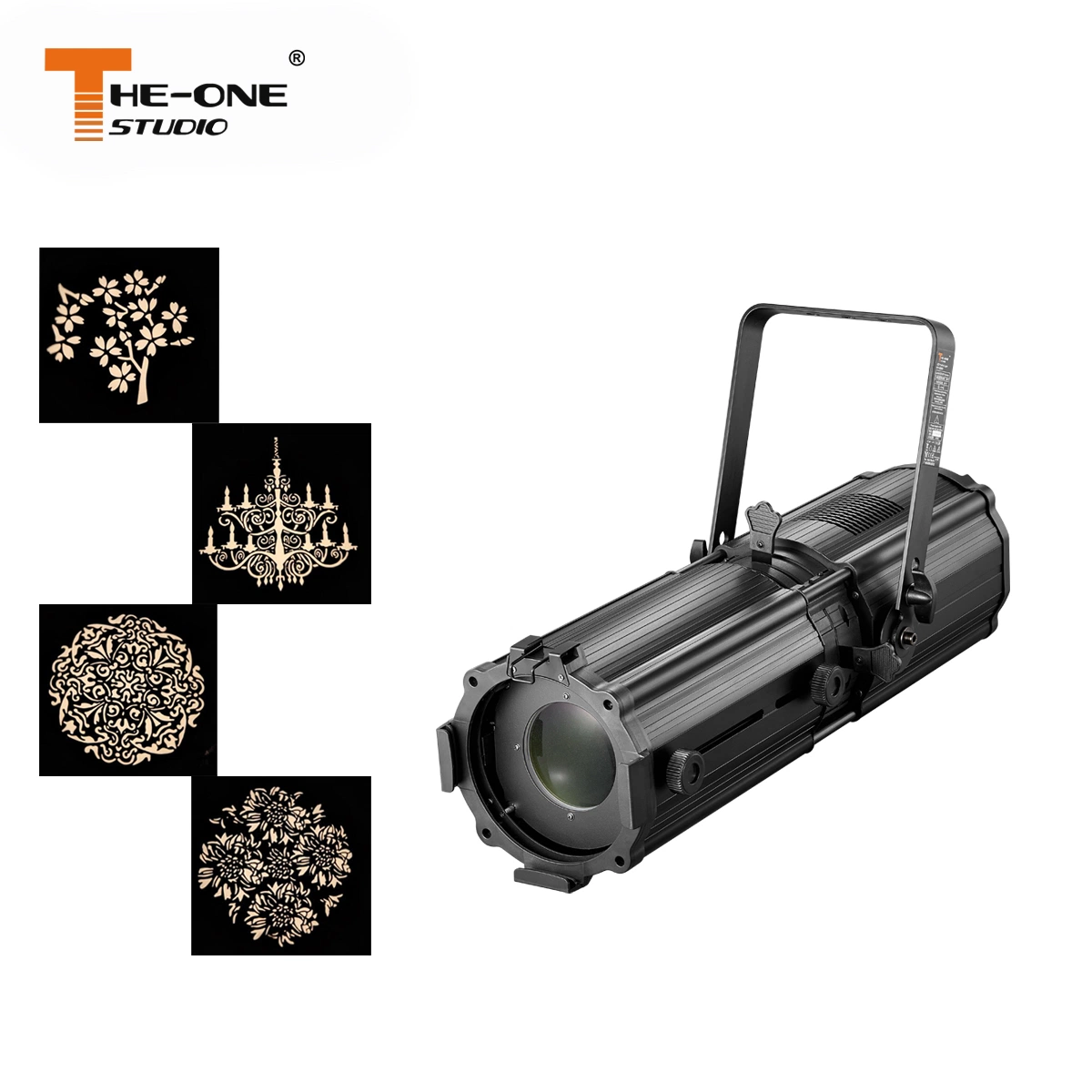 Perfil de Zoom 200W LED Projector Gobo iluminação de palco