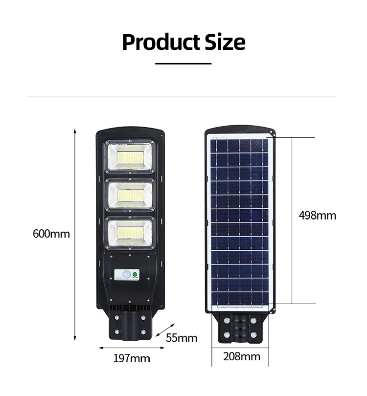 Nuevo Modelo IP65 integrado Luz solar exterior lámpara de jardín LED Sensor de radar