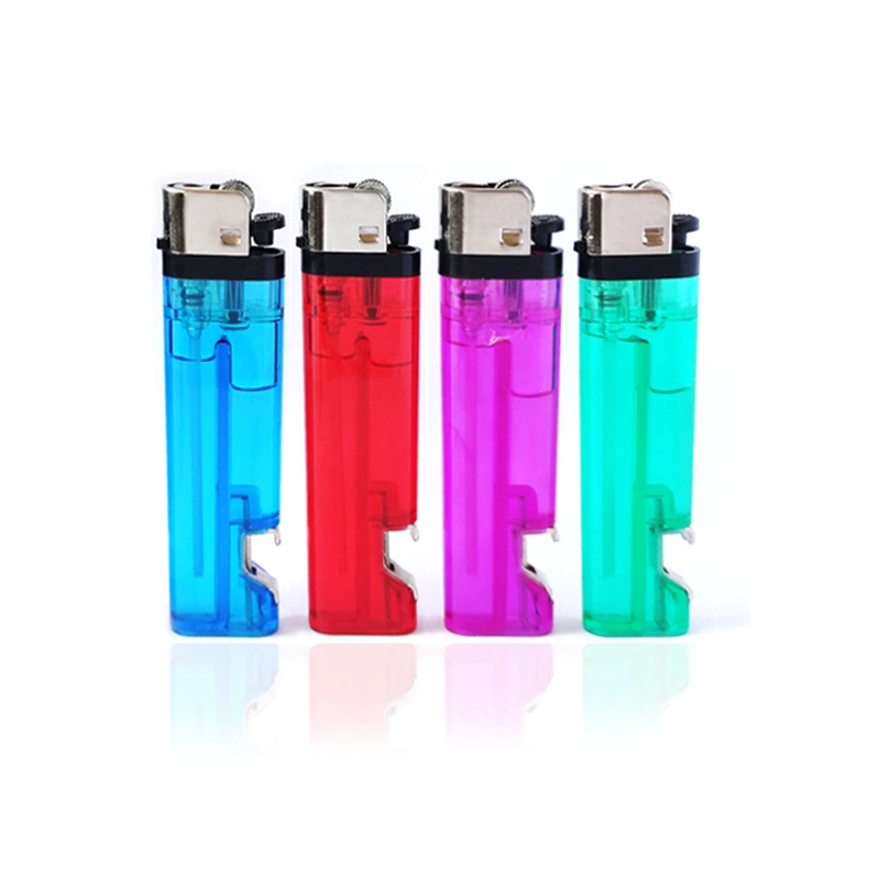 ISO9994 Plastic Cigarette Disposable Flint Gas Bottle Opener Lighter Fh-201