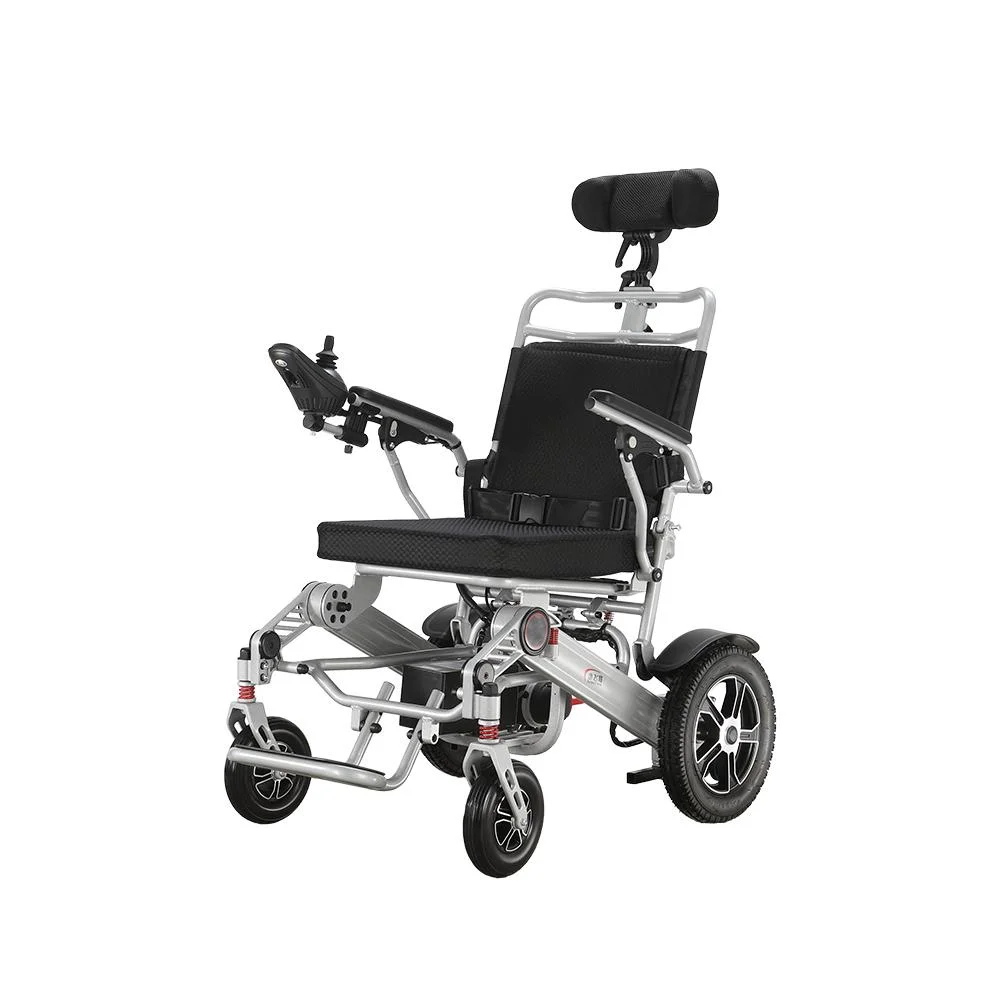 Aluminum Alloy Lightweight Portable Power Reclining Adjustable Folding Electric Intelligent Wheelchair