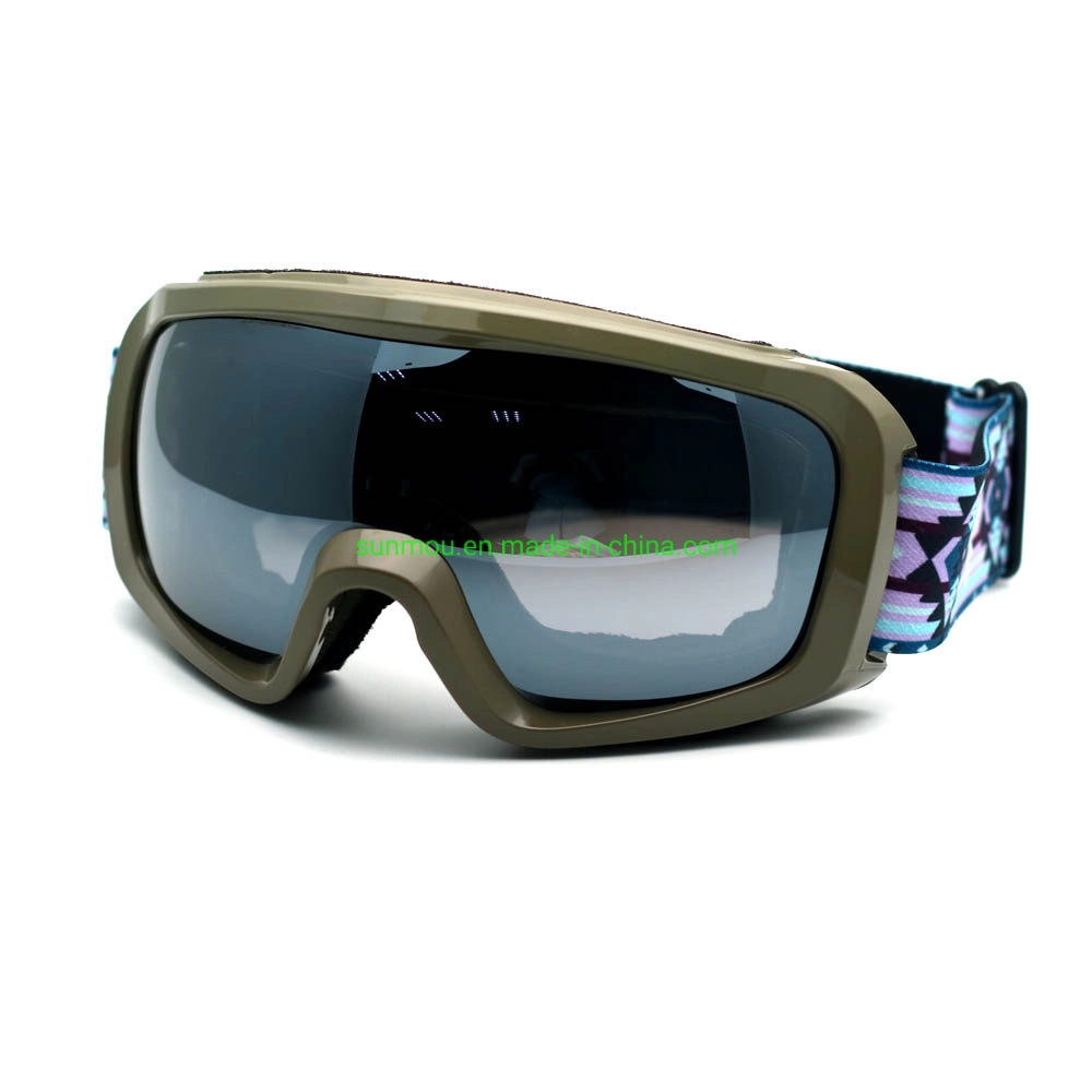 AG0151 100% UV Factory Anti-Fog Double Lens Protective Ski Goggles Sunglasses Helmets Compatible Adjustable Elastic Strap Outdoor Eye Glasses Eyewear Unisex