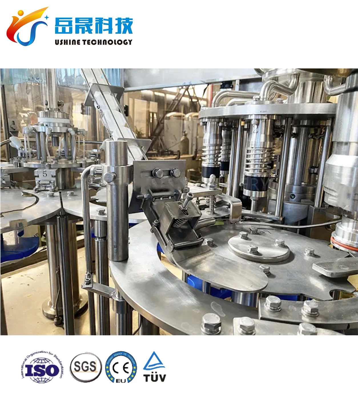 Glass Bottle Carbonated Soft Drink Cola Filling Machine Production Line, Zhangjiagang