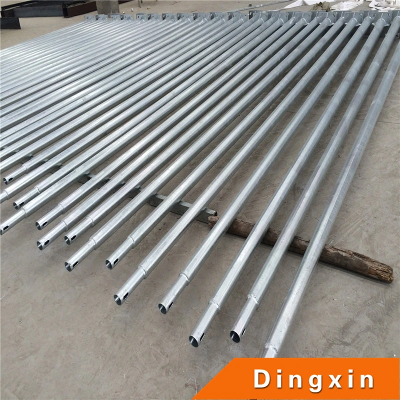 Q355 Q235B Hot Deep galvanized Round e Conical Steel Street Poste de iluminação