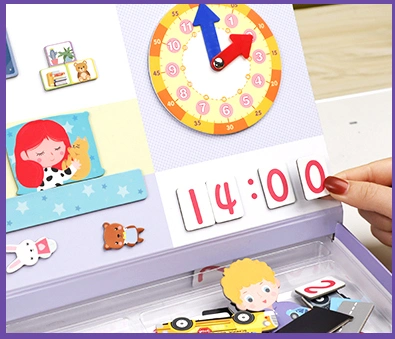 Childhood Educational Toys Time Self-Management Puzzle for Kids Educational