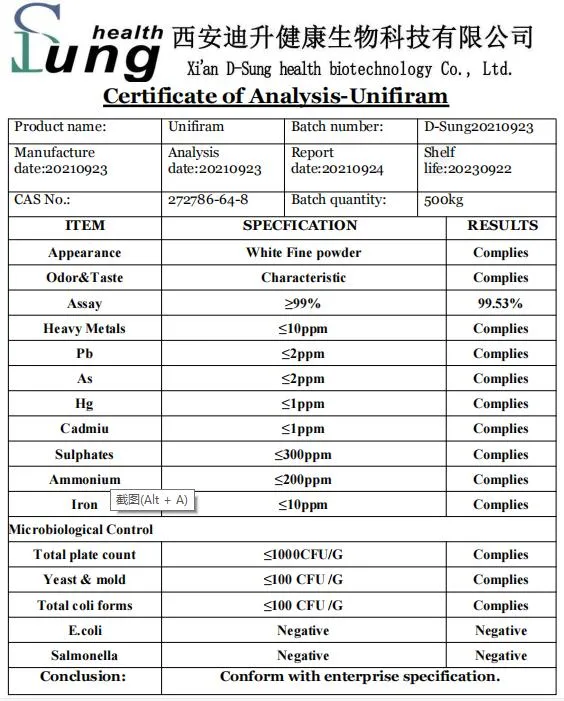 Nootropics CAS 272786-64-8 Unifiram Raw Material Unifiram Powder Unifiram