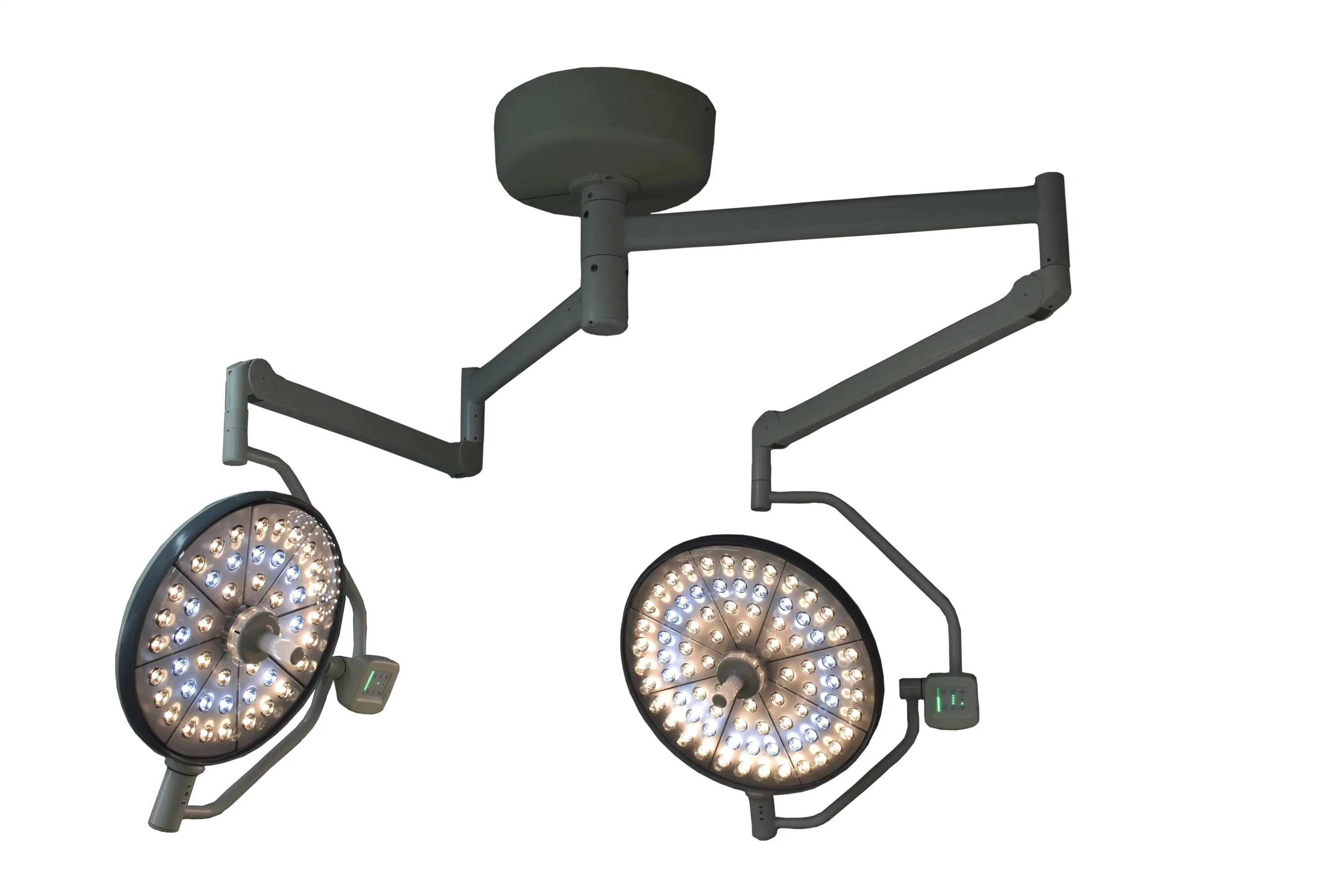تشغيل LED الطبي المصباح غير المظلل الضوء التشغيل الجراحي مزدوج الرأس المصباح