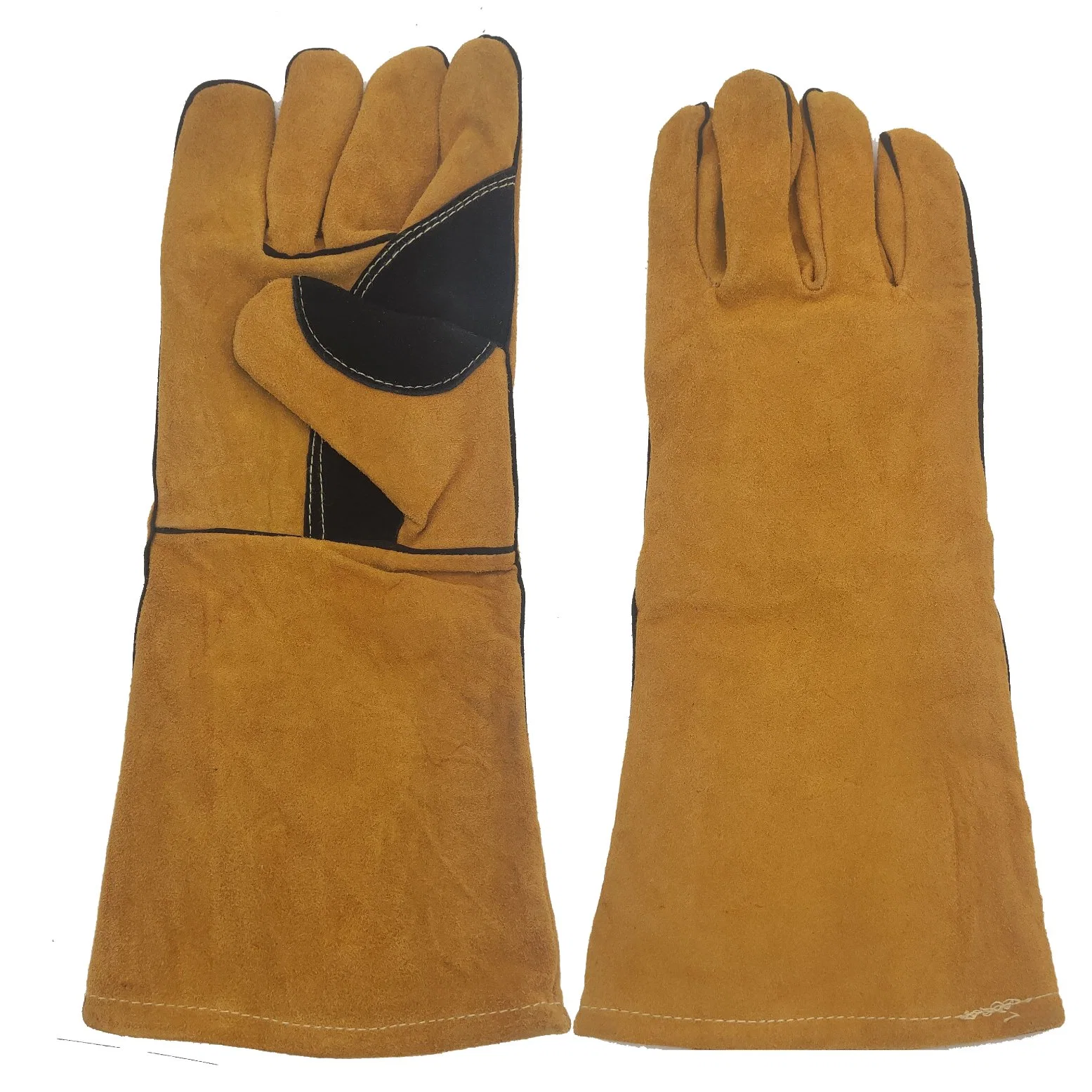 Cheap Heat Resistant Safety Work Glove Cow Split Leather Welding Welder Gloves