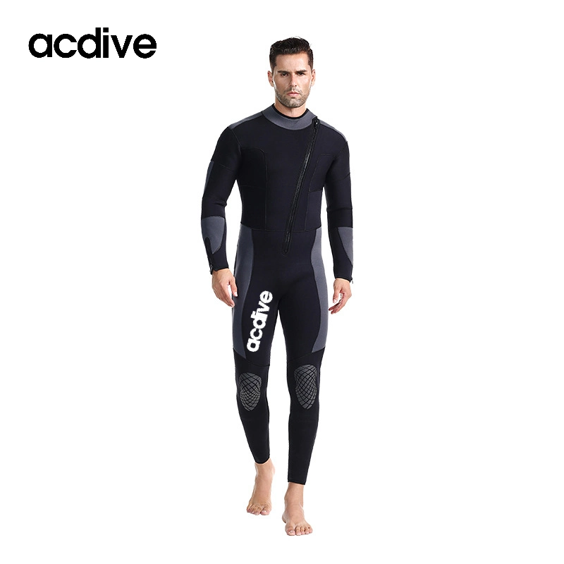 Customized Professional Surfing Diving Swimming 5mm Slant Zip Stretchy Neoprene Wetsuit