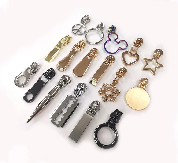 Pull Head Leather Goods Metal Zipper Head for Clothes Bag