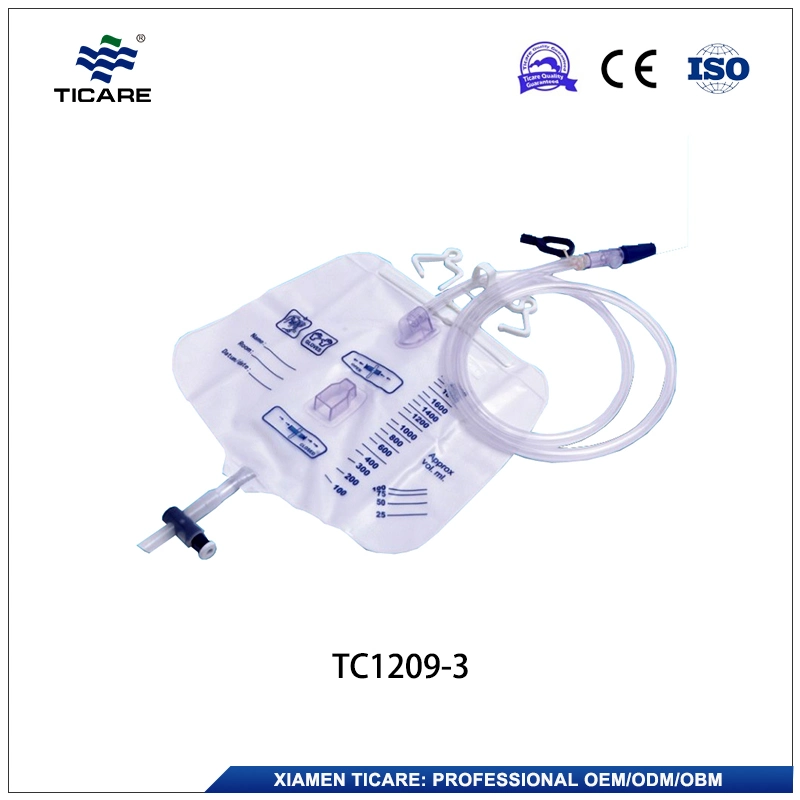 Sistema de drenagem de feridas de 400 ml para hospital com tubo de 12fr 14fr 16fr