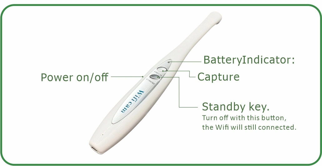 La dernière vente chaude Intraoral WiFi caméra sans fil W1000