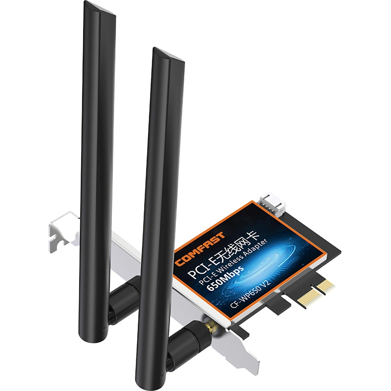 Tarjeta de red WiFi inalámbrica Comfast 802,11ac PCI-E 2,4GHz 5,8GHz WiFi Adaptador inalámbrico de tarjeta LAN 650Mbps
