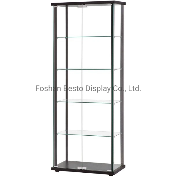 Chinese Custom Display Glass Showcase Made of Aluminum and Temperd Glass for Retail Shop, Home, Office