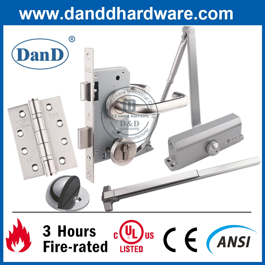 UL ANSI Fire Door Hardware Panic Push Rod Lock Bar