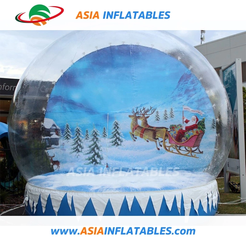 Nieve inflable planeta/Navidad nieve inflable mundo inflable/Navidad