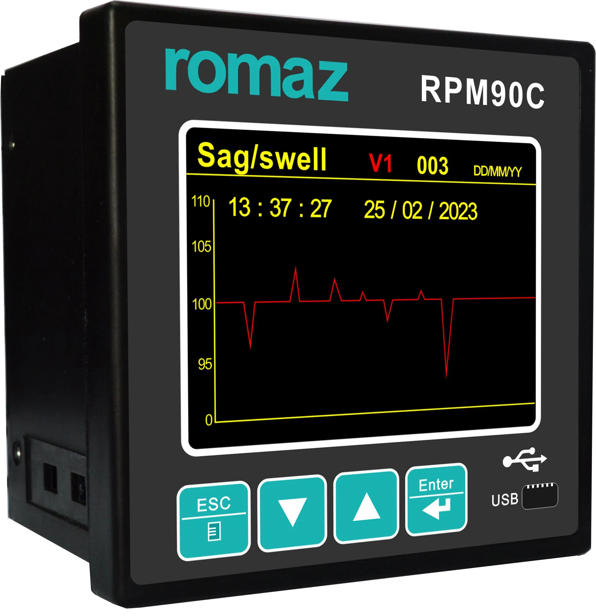 Rpm90c RS485 Modbus RTU Best Price Multimeter Power Quality Analyser