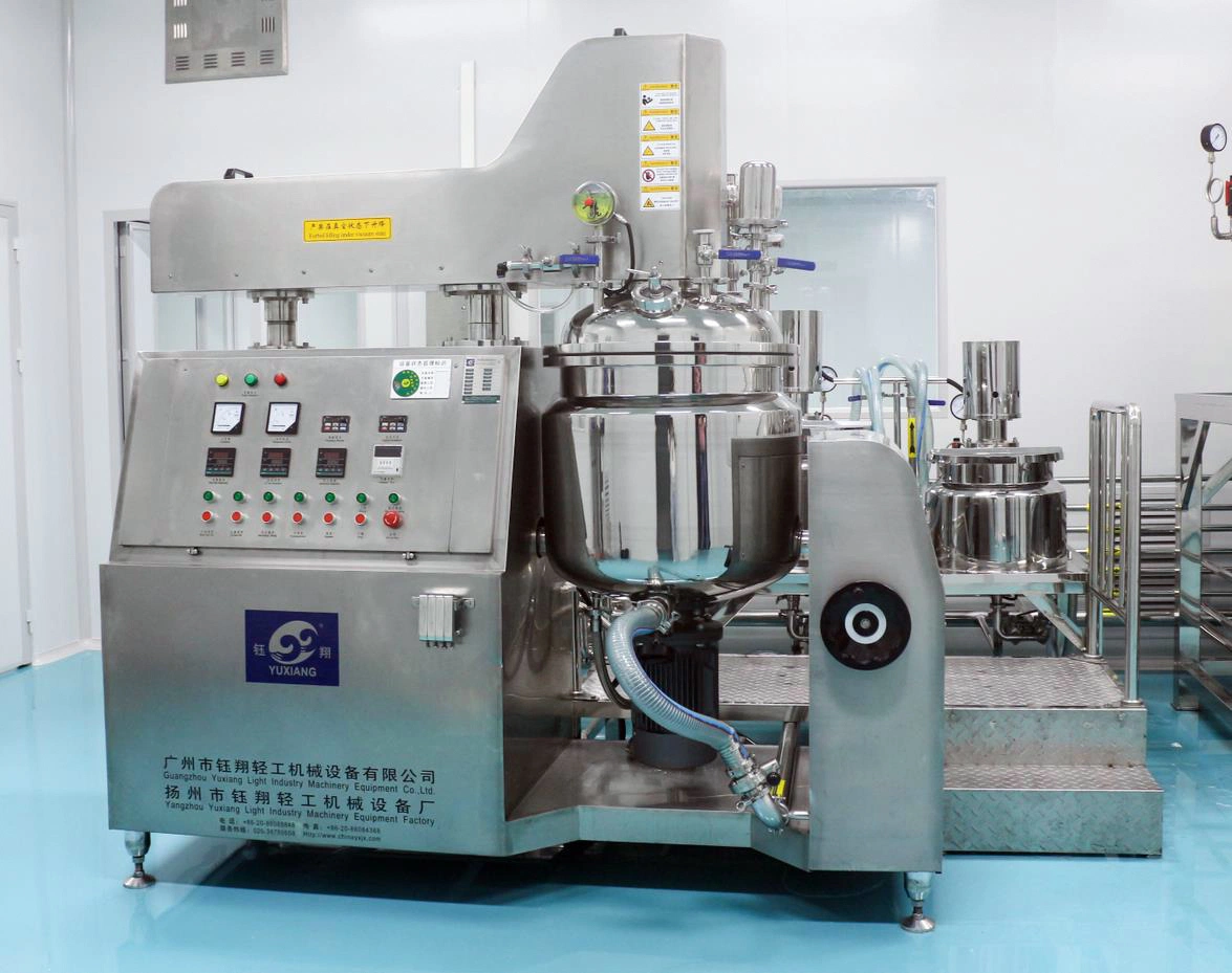 50L Stainless Steel Homogenizing Emulsifier Machine High Efficiency Electricity Steam Heating Vacuum Emulsifying Mixer